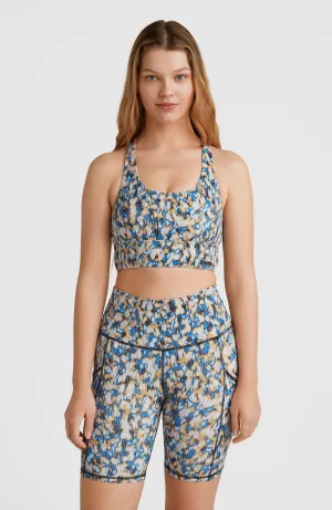Hike Rib Sport Top | Blue Minimal Camo