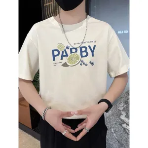 INSTOCK-Green lemon ice cube short sleeves trendy American