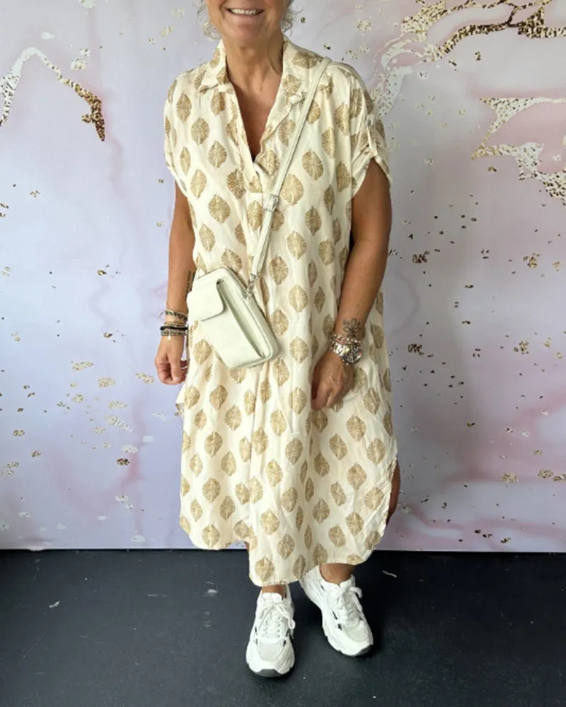 JUANITA - TRENDY V-NECK DRESS