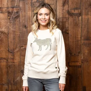 Kingsley Heath Studded Nguni Sweatshirt Ivory