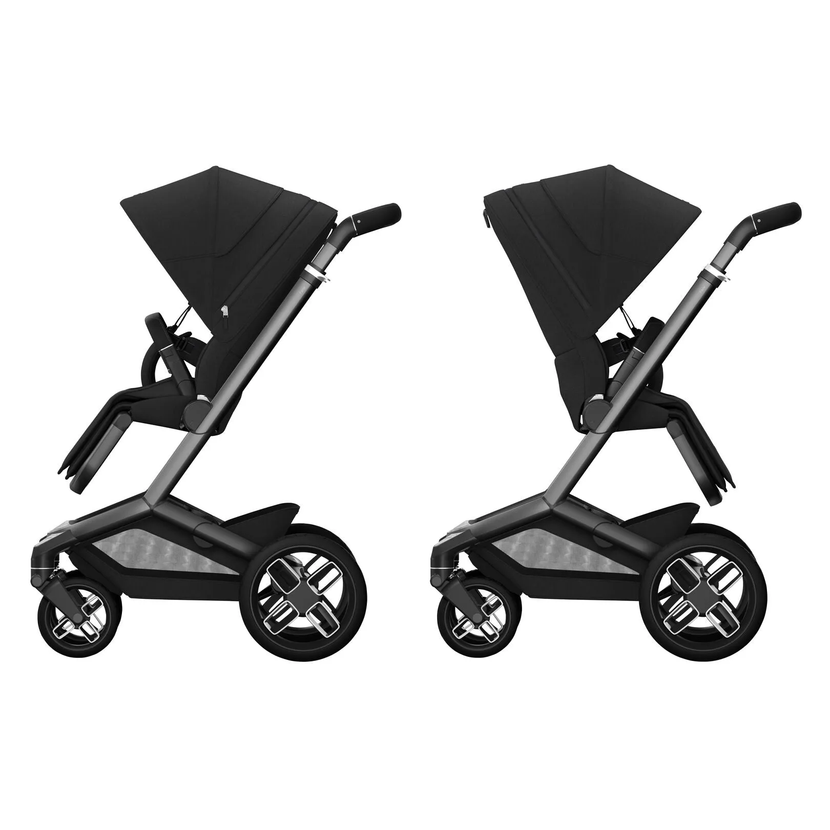 Maxi Cosi Fame Complete Travel System Bundle With Accessories, Pebble 360 Car Seat and ISOFIX Base - Twillic Black