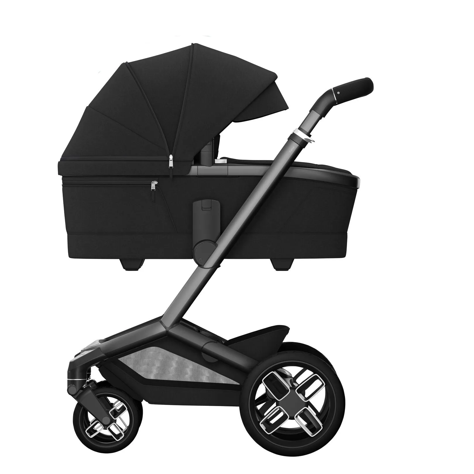 Maxi Cosi Fame Complete Travel System Bundle With Accessories, Pebble 360 Car Seat and ISOFIX Base - Twillic Black