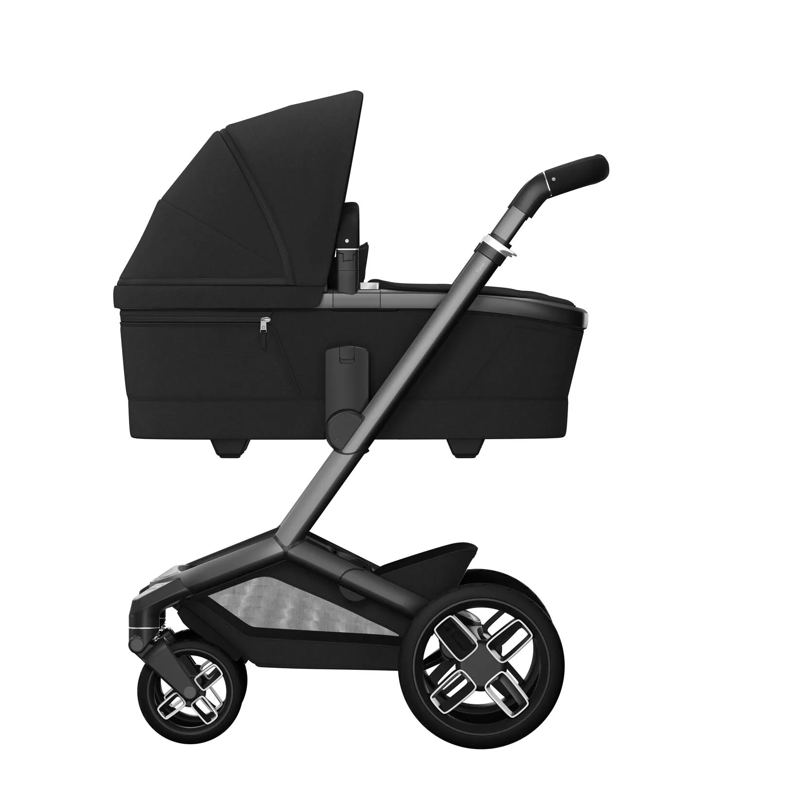 Maxi Cosi Fame Complete Travel System Bundle With Accessories, Pebble 360 Car Seat and ISOFIX Base - Twillic Black