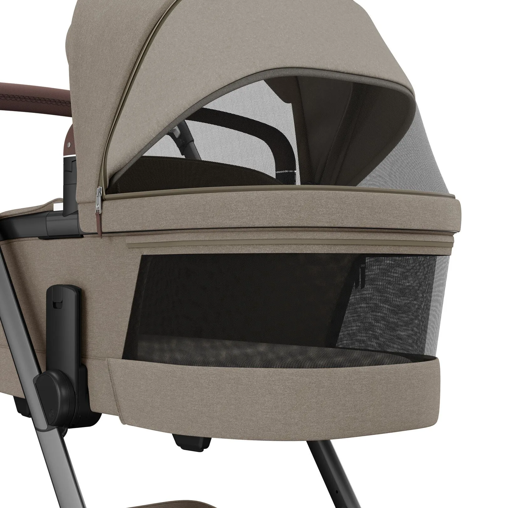 Maxi Cosi Fame Complete Travel System Bundle With Accessories, Pebble 360 Car Seat and ISOFIX Base - Twillic Truffle