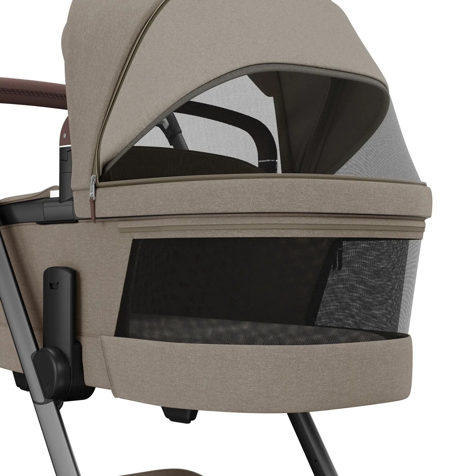 Maxi Cosi Fame Complete Travel System Bundle With Accessories, Pebble 360 Car Seat and ISOFIX Base - Twillic Truffle
