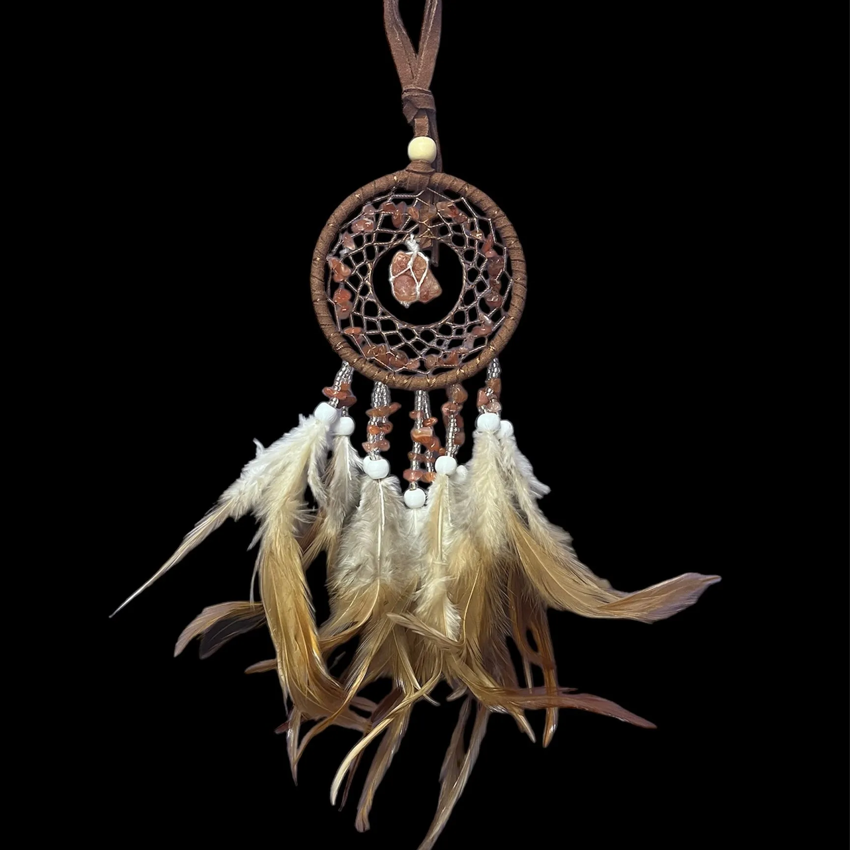 Mini Raw Stone Dreamcatcher