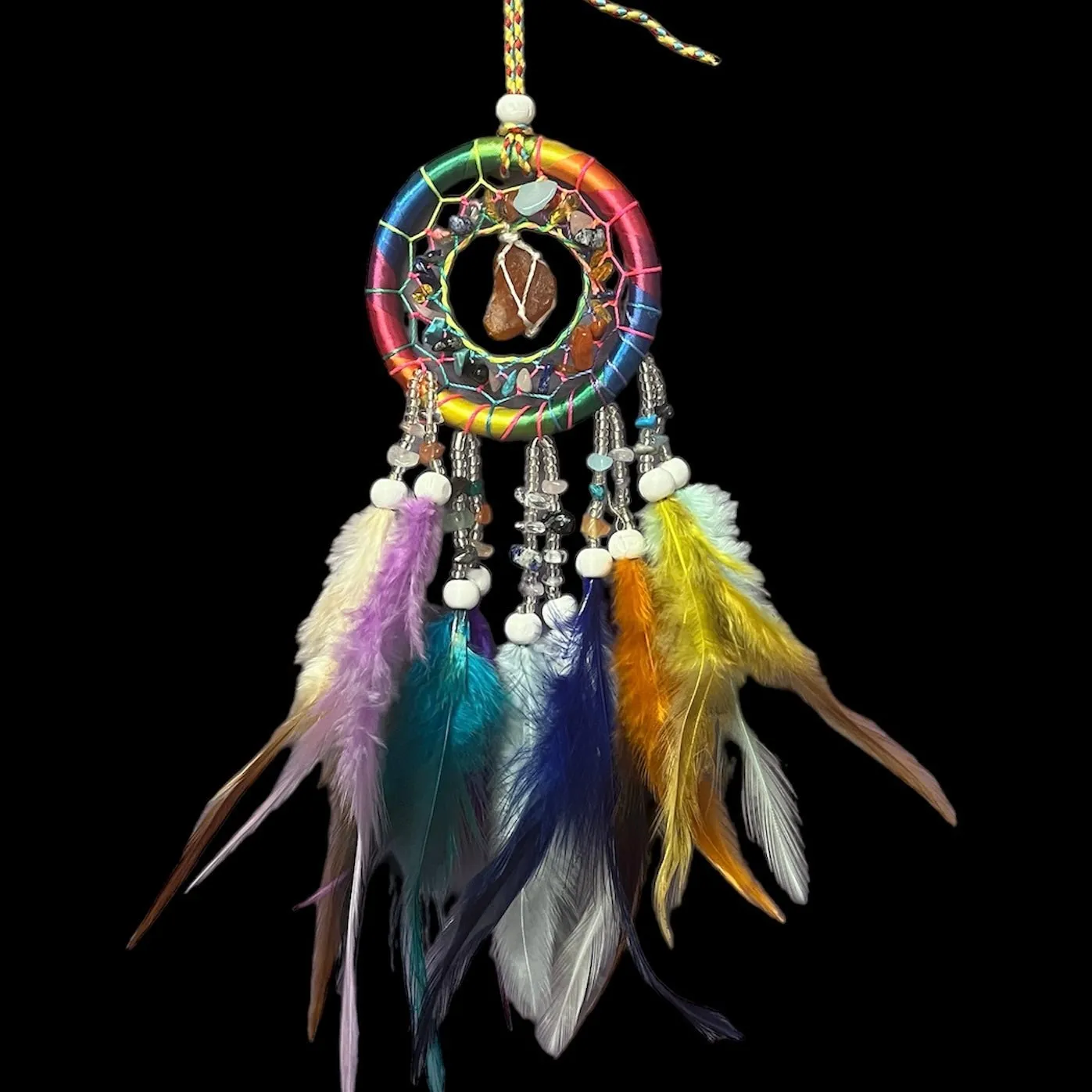 Mini Raw Stone Dreamcatcher