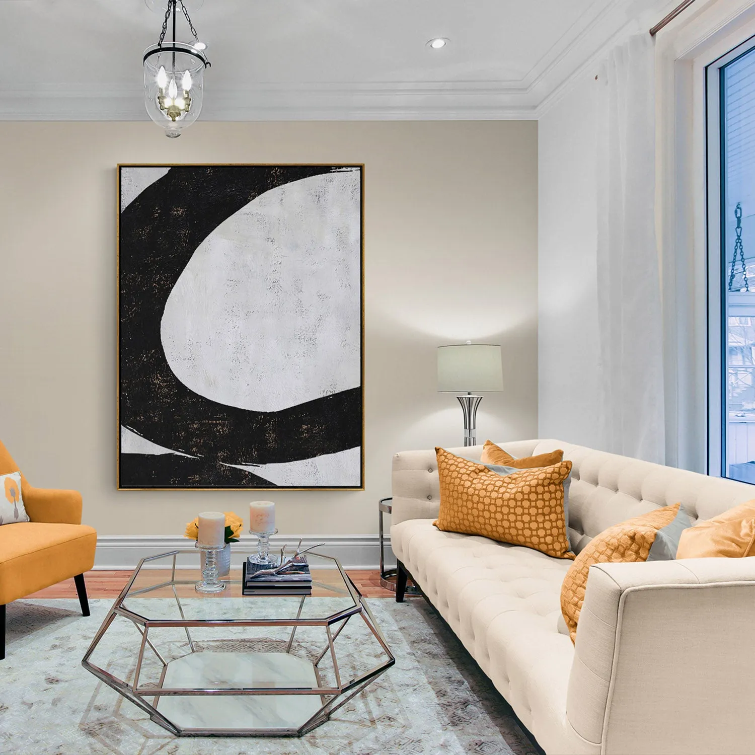 Minimal Geometric Art H54V