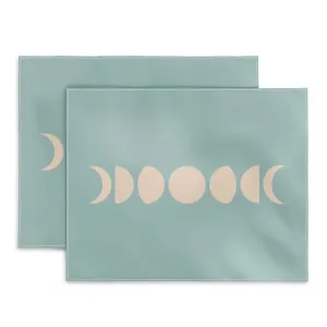Minimal Moon Phases Sage Placemat