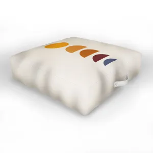 Minimal Sunrise Sunset I Outdoor Floor Cushion