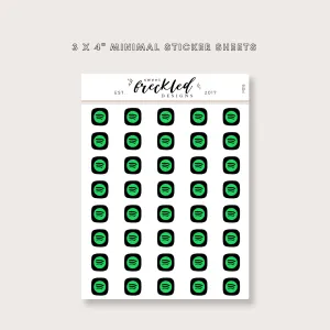 Minimalistic Mini Spotify Stickers