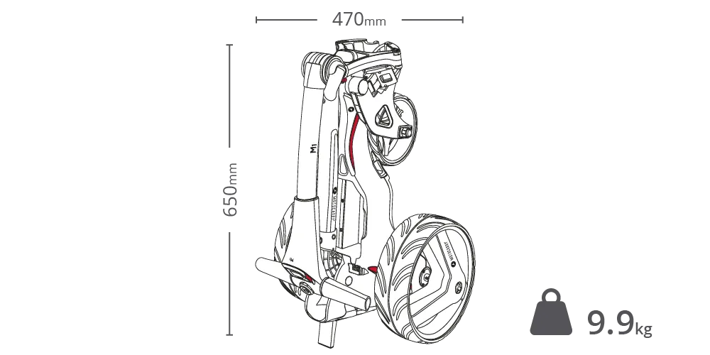 MOTOCADDY M1 21 ELECTRIC TROLLEY