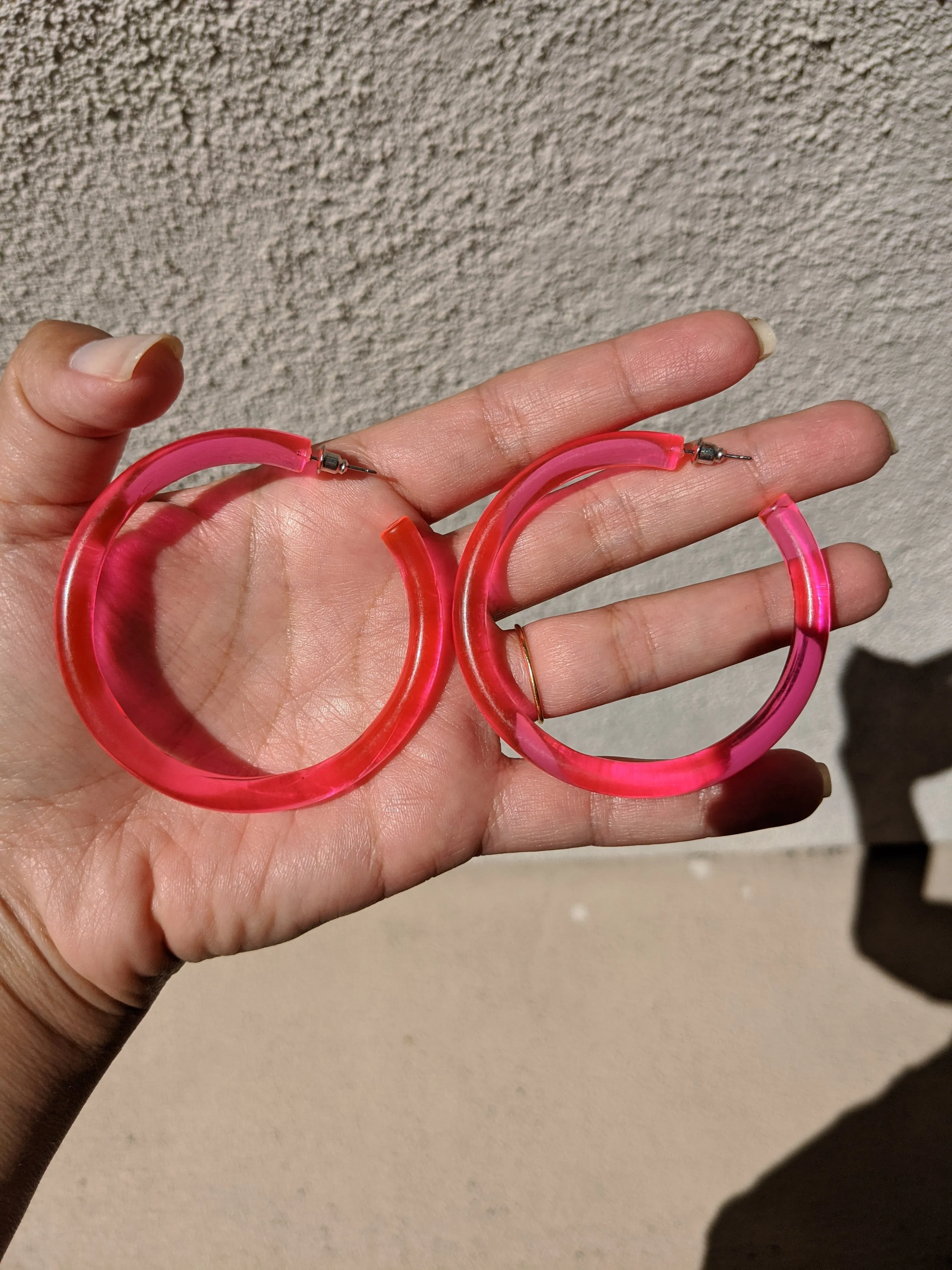 Neon Lights Hoops