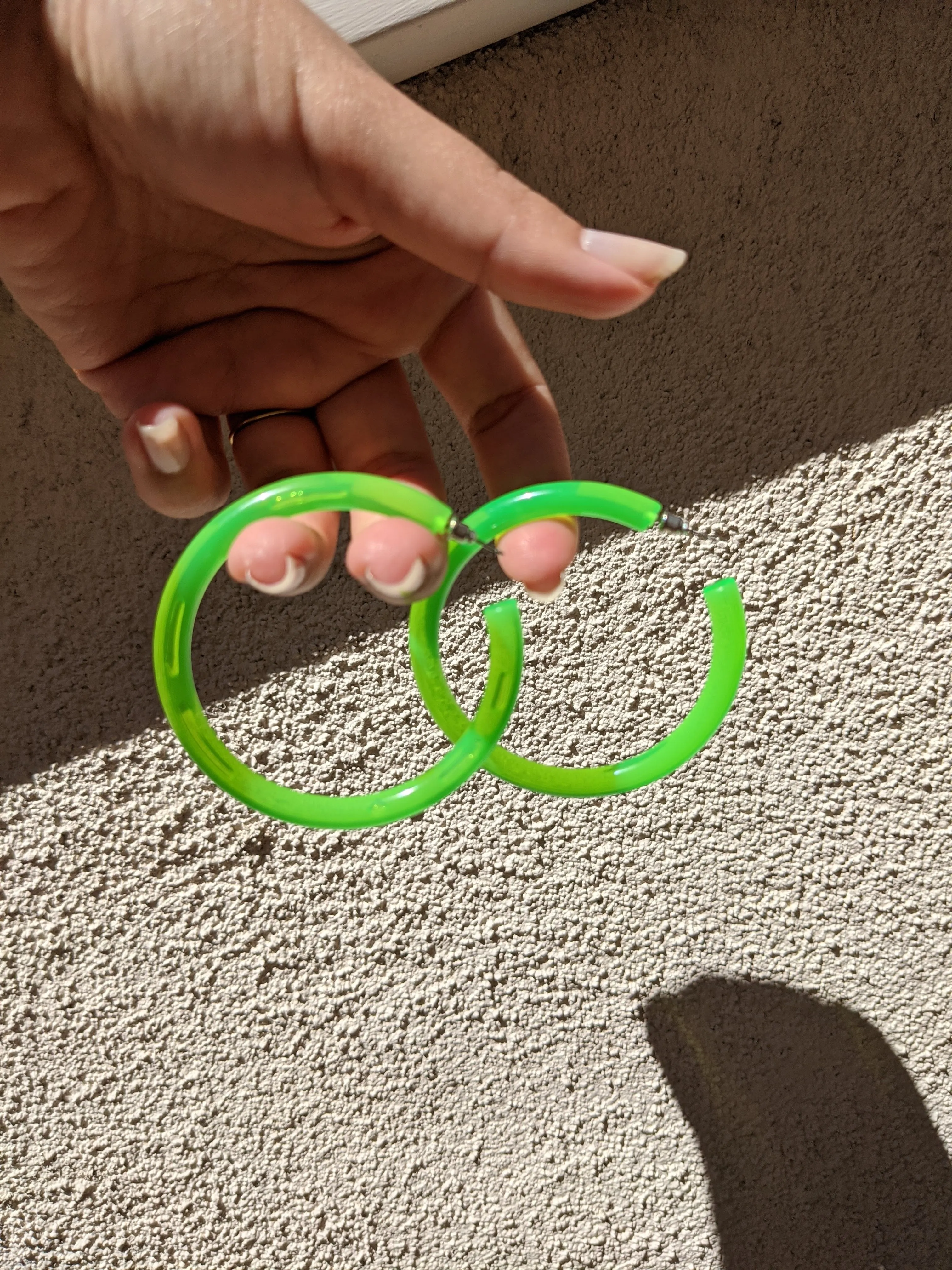 Neon Lights Hoops