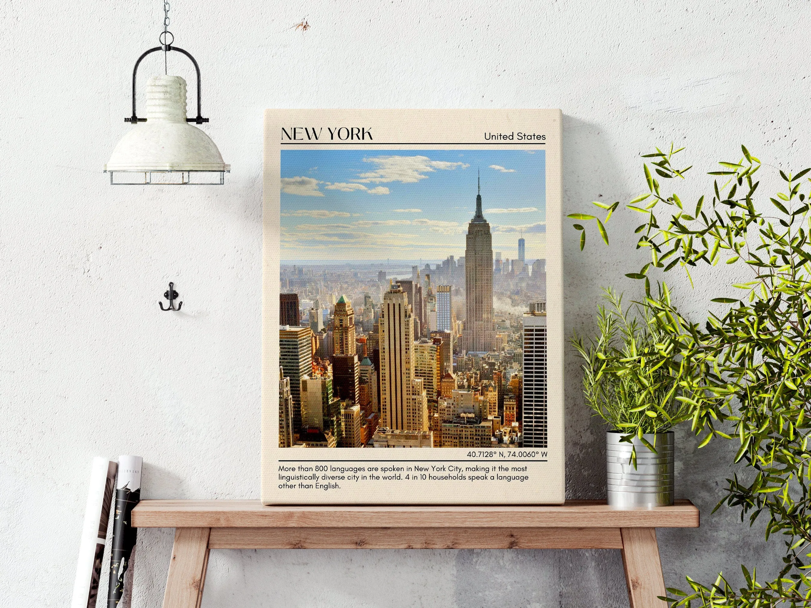 New York Minimal Wall Art, USA