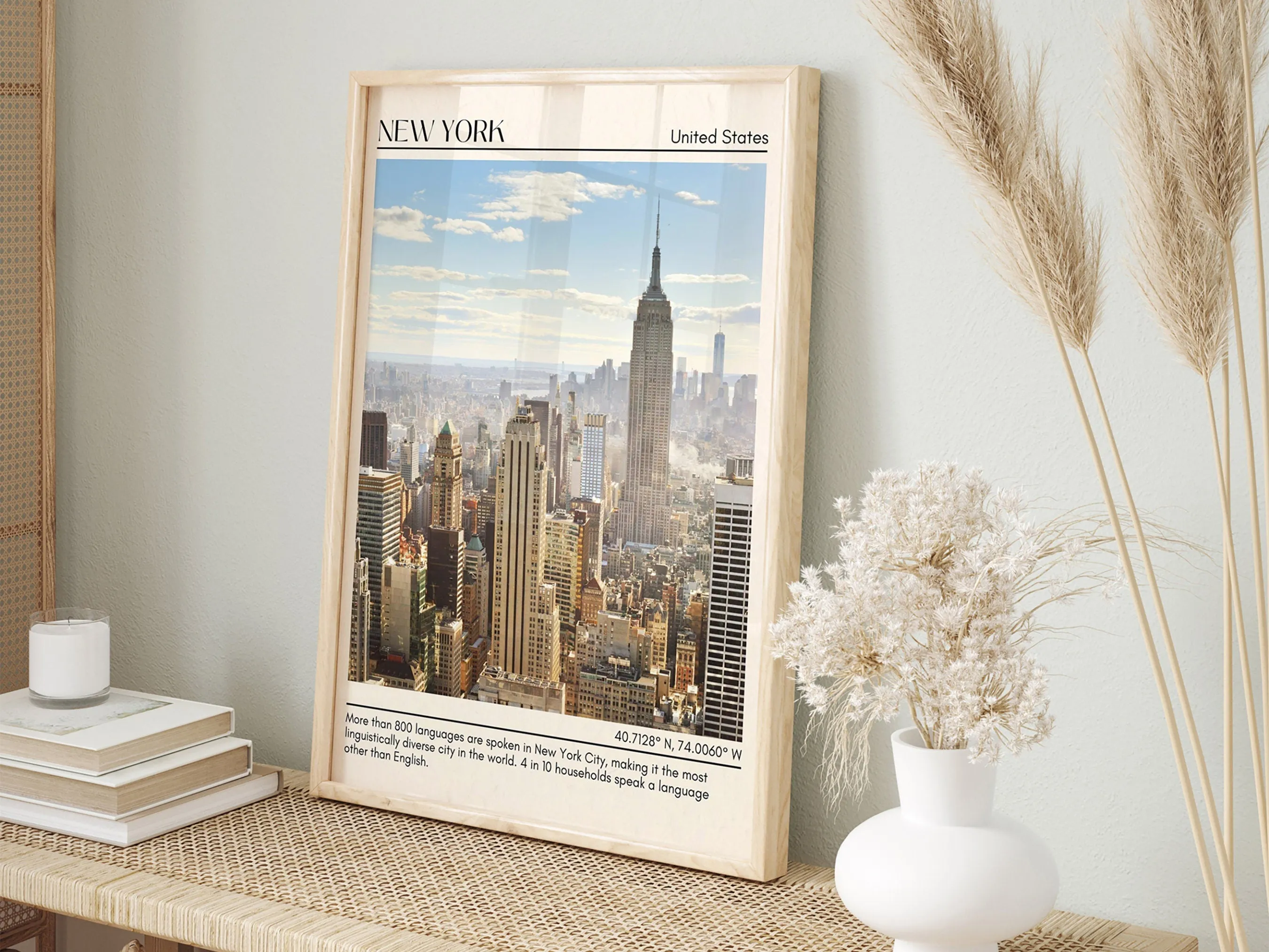 New York Minimal Wall Art, USA