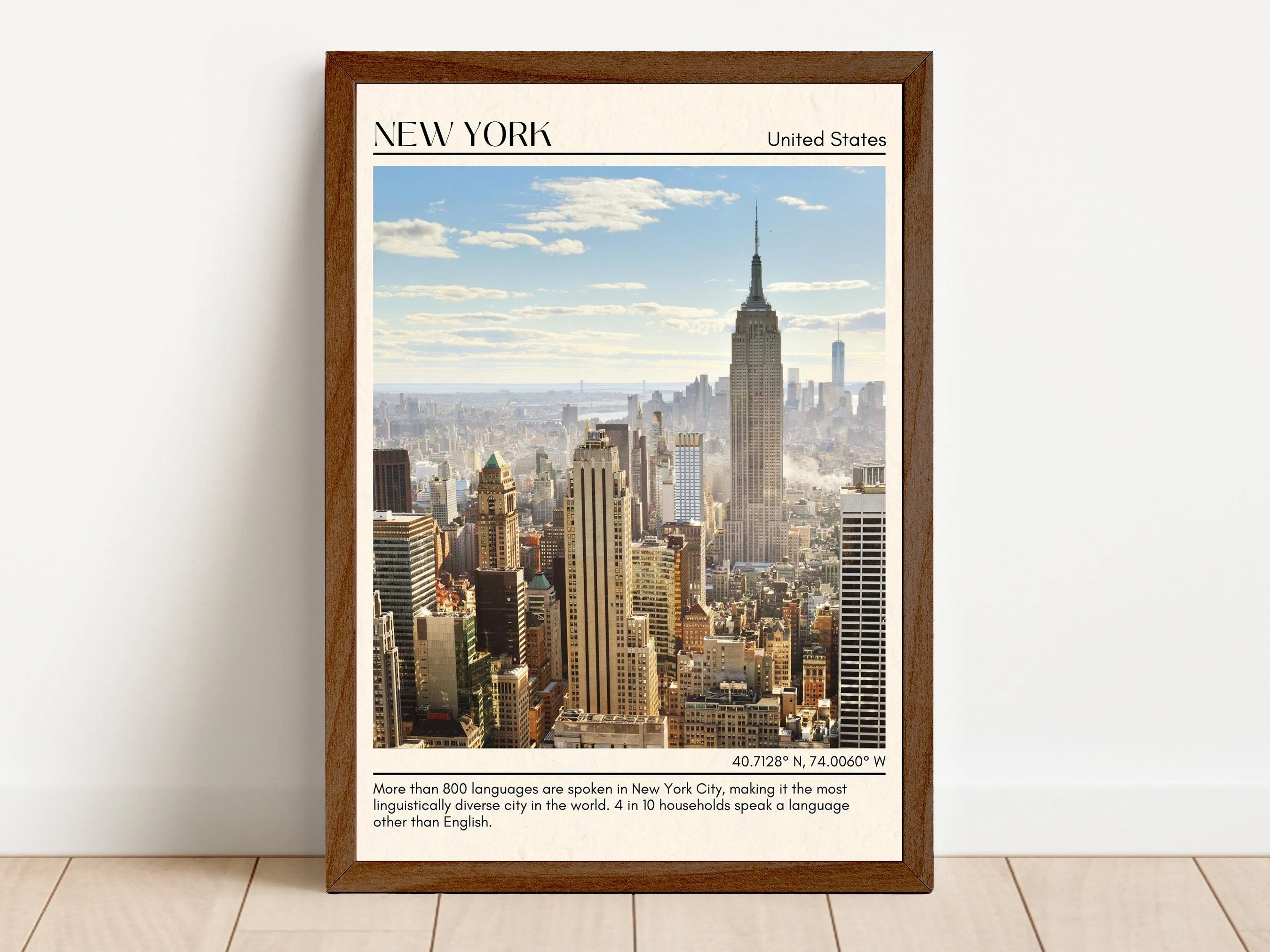 New York Minimal Wall Art, USA