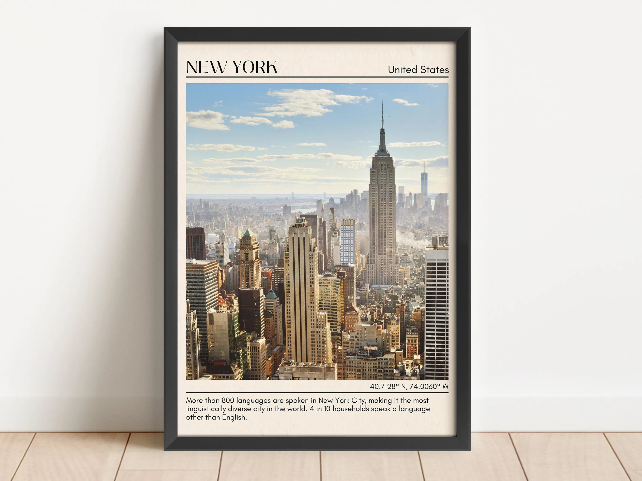 New York Minimal Wall Art, USA