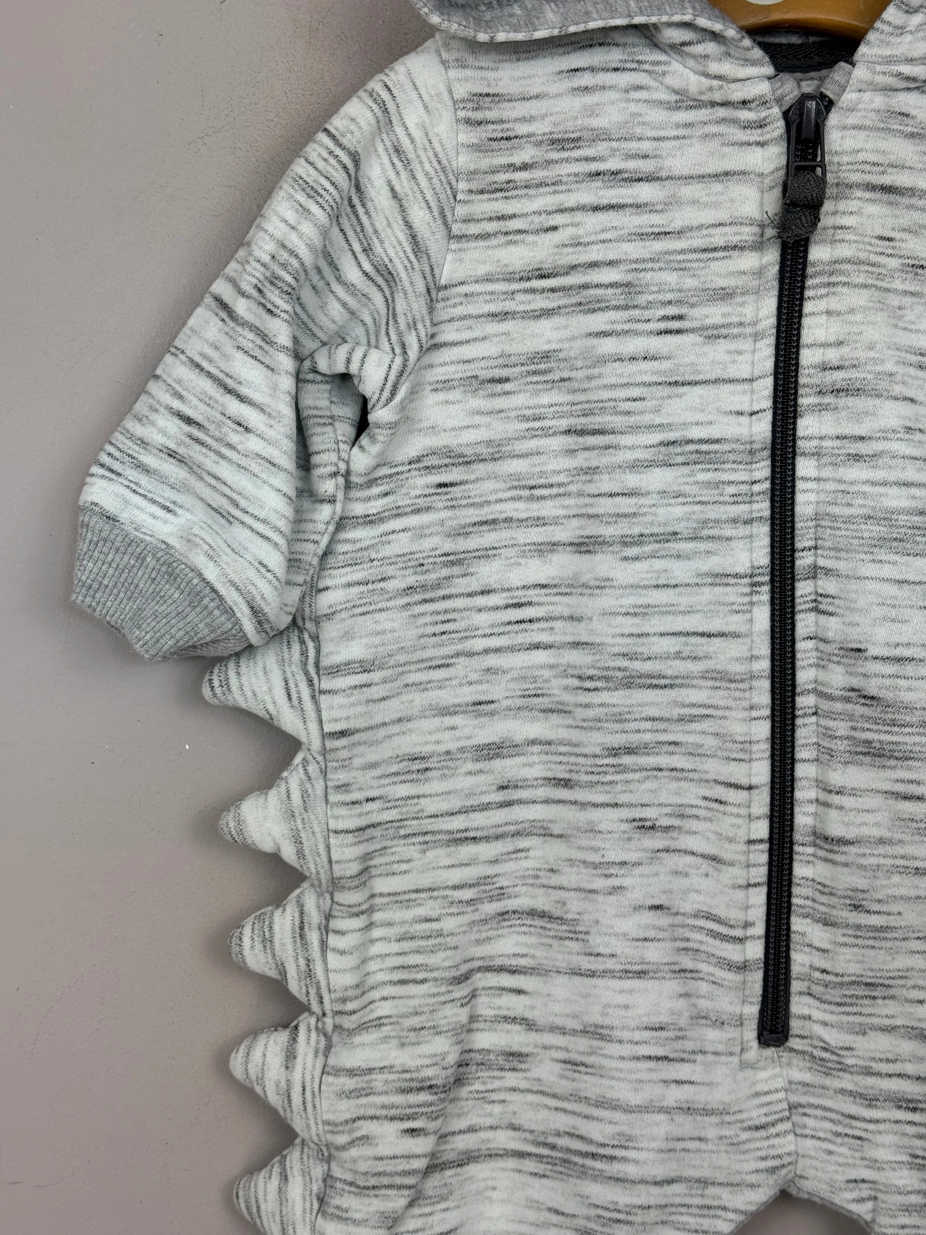 Next grey dinosaur romper 3-6m