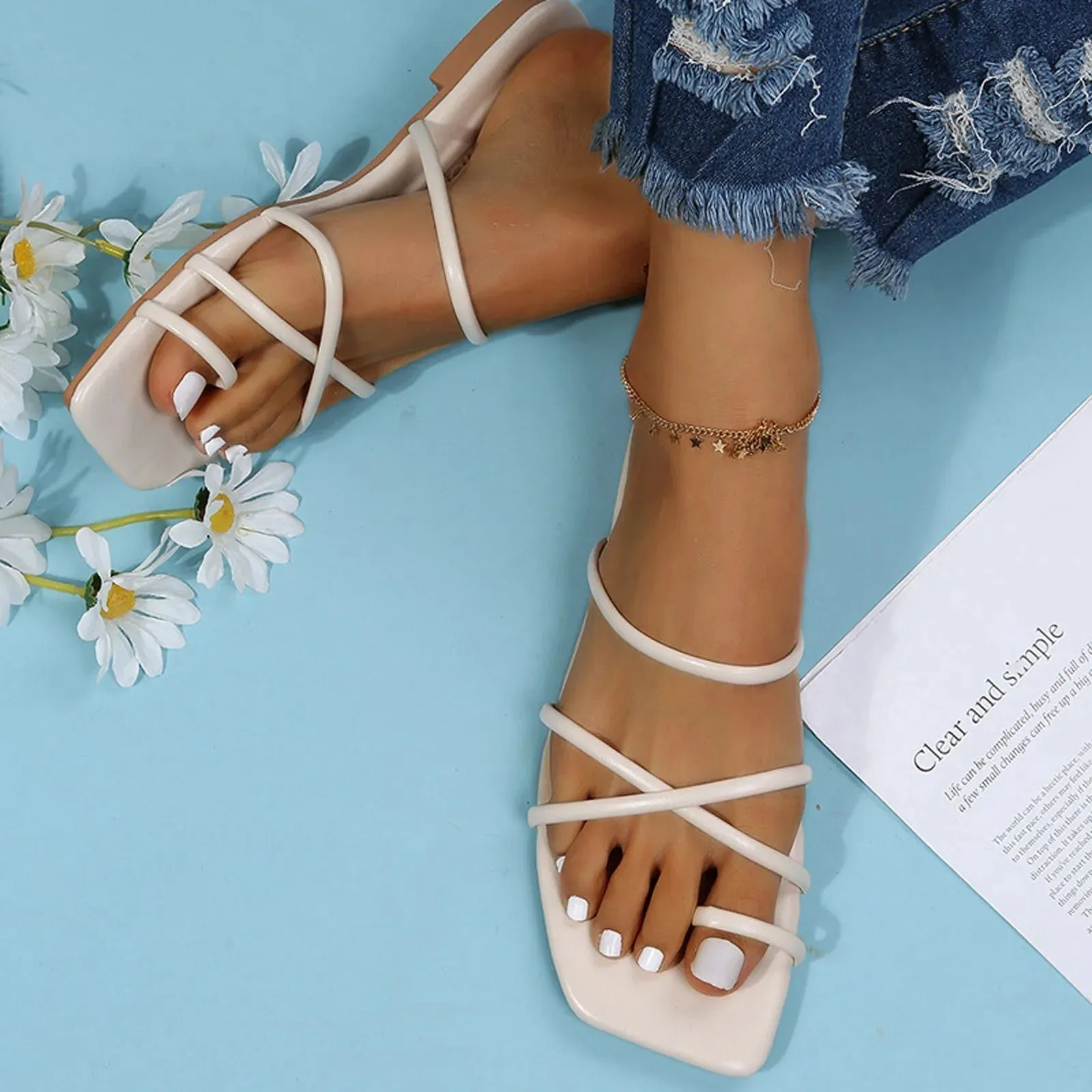 Olivia™ CrystalStrap Flats