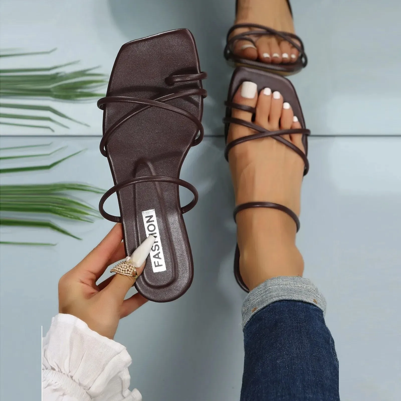 Olivia™ CrystalStrap Flats