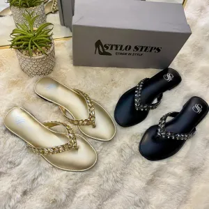 Onyx Shine Flats
