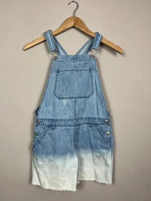 Oshkosh dip dyed short dungarees 14y