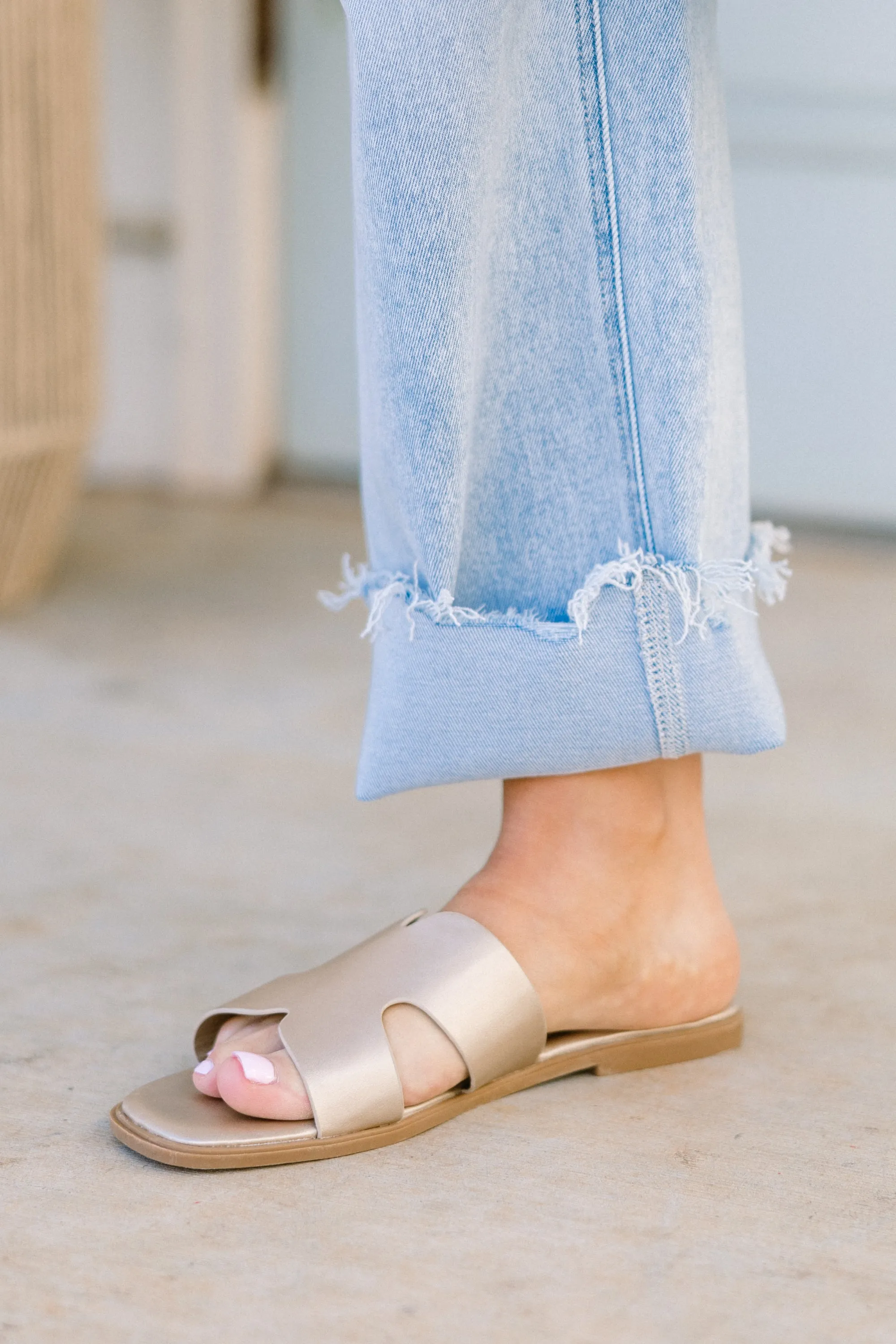 Palm Shores Sandals, Gold