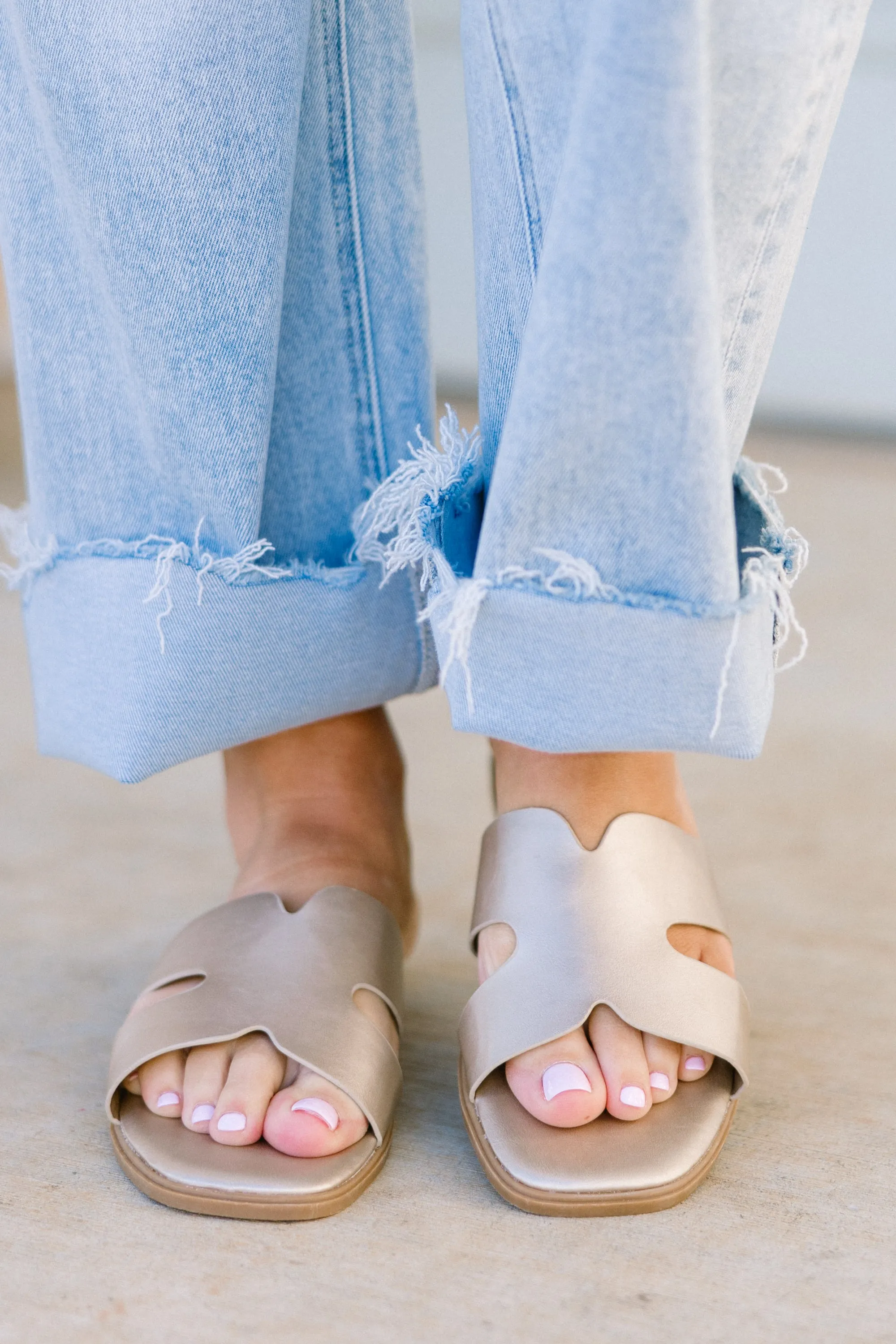 Palm Shores Sandals, Gold