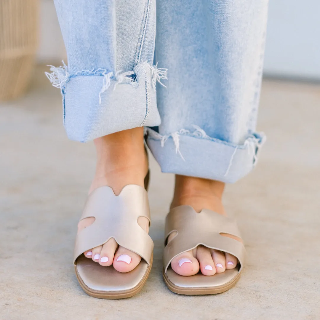 Palm Shores Sandals, Gold