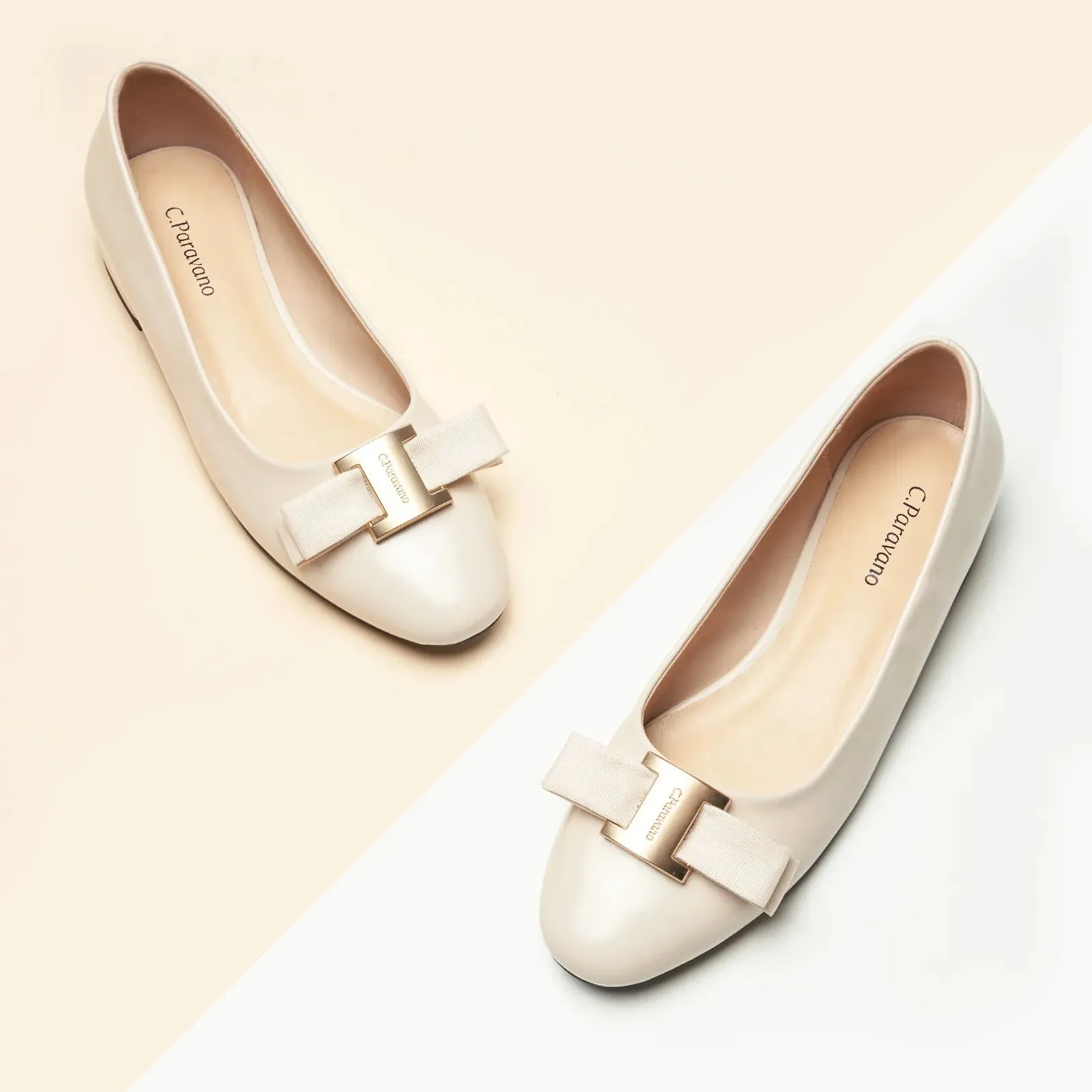 Patent Metal Buckle bow Flats (Anita)