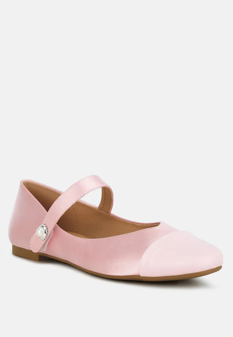 Patent Toe Cap Satin Mary Jane By RAG
