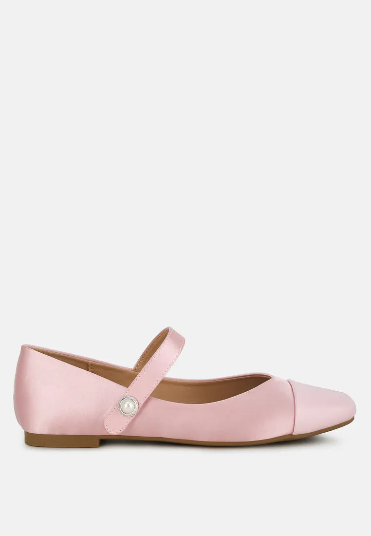 Patent Toe Cap Satin Mary Jane By RAG