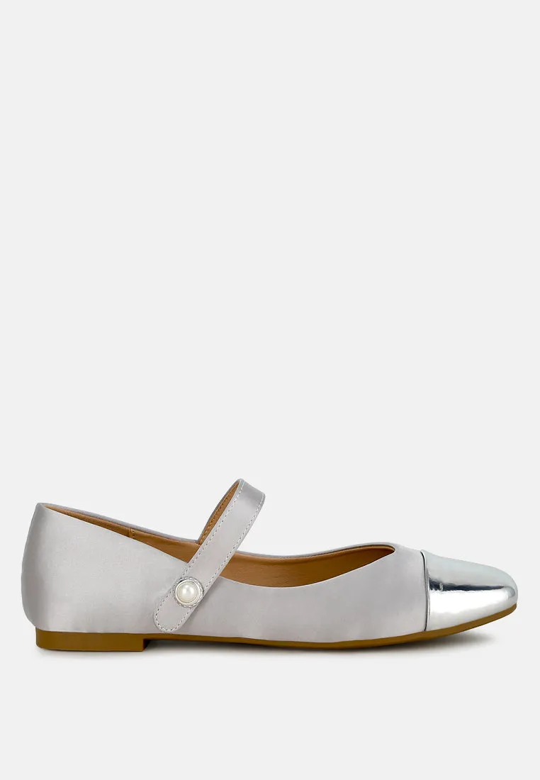 Patent Toe Cap Satin Mary Jane By RAG