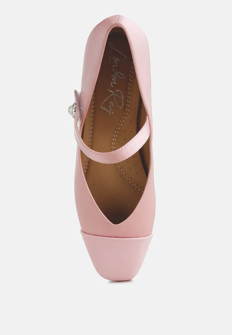 Patent Toe Cap Satin Mary Jane By RAG