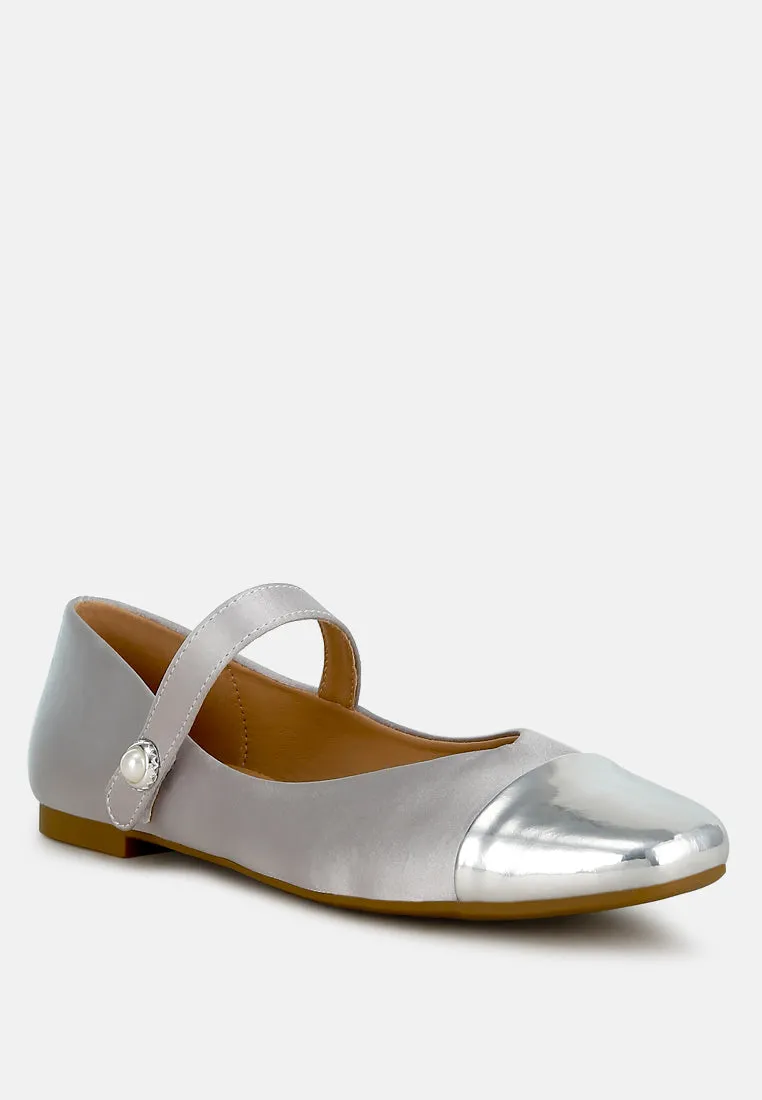 Patent Toe Cap Satin Mary Jane By RAG