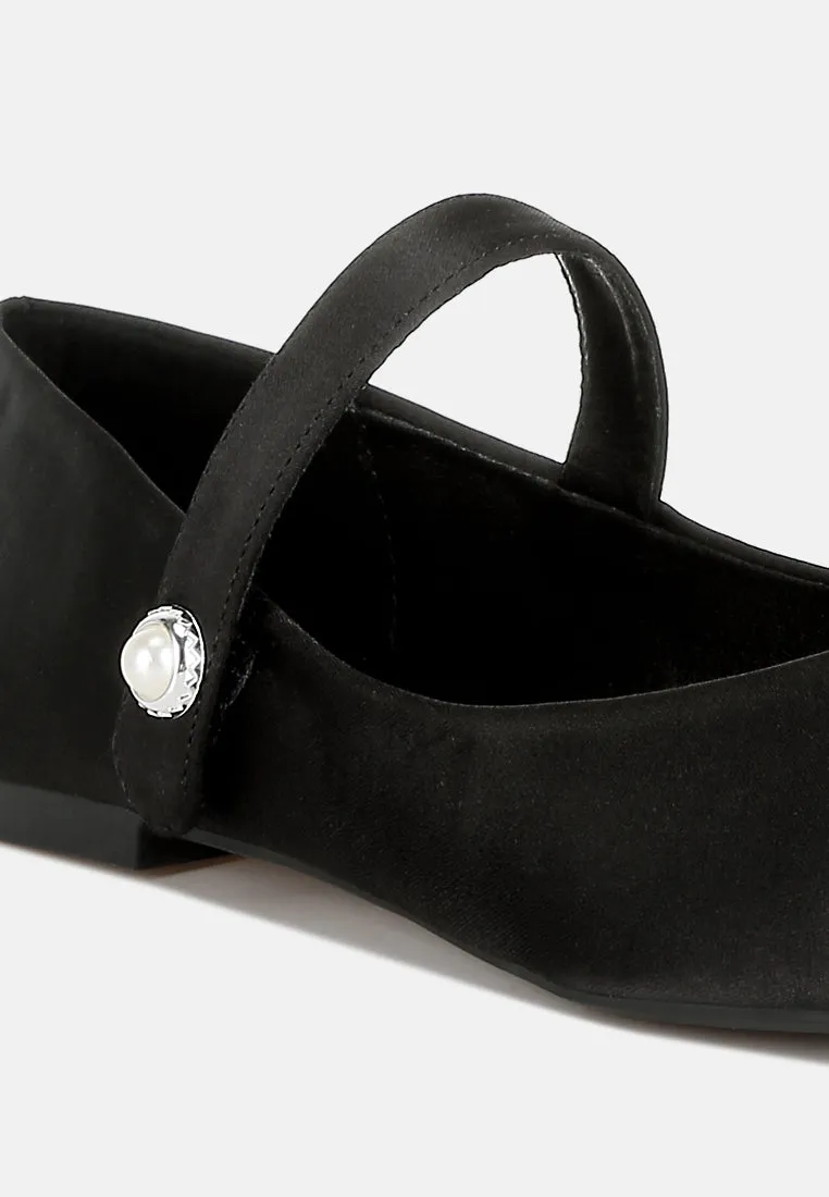 Patent Toe Cap Satin Mary Jane By RAG