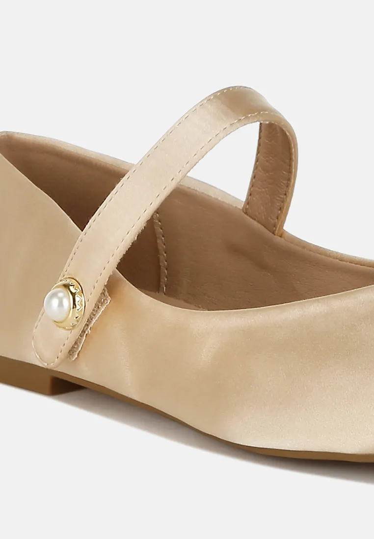 Patent Toe Cap Satin Mary Jane By RAG