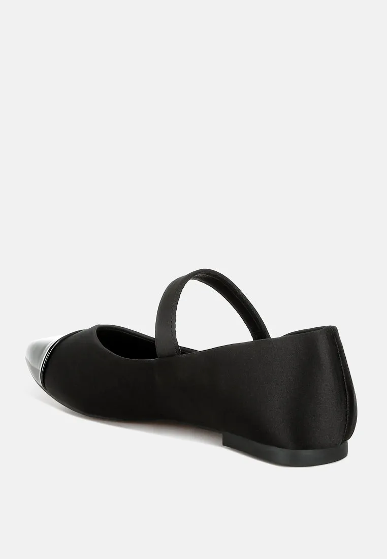 Patent Toe Cap Satin Mary Jane By RAG