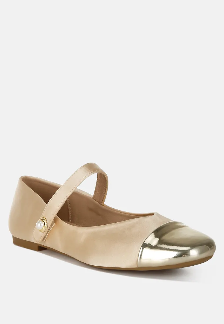 Patent Toe Cap Satin Mary Jane By RAG