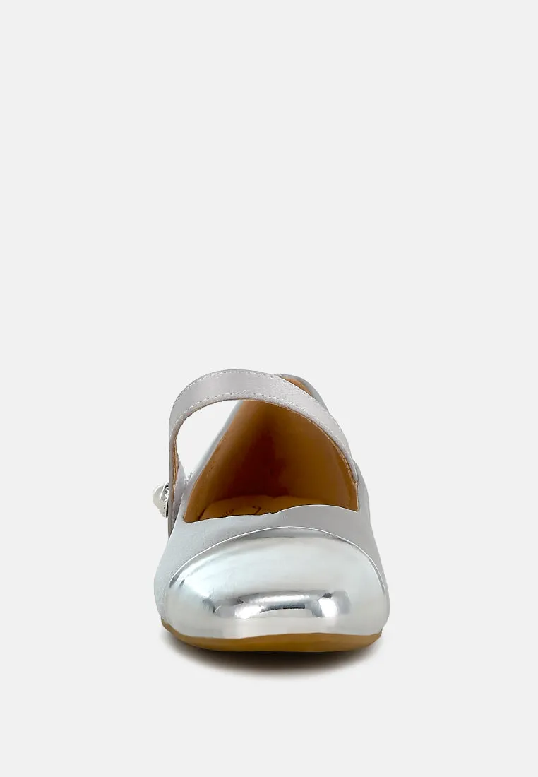 Patent Toe Cap Satin Mary Jane By RAG
