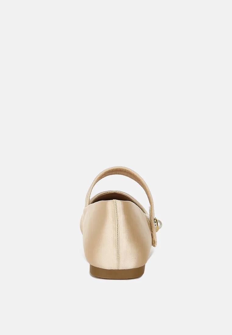Patent Toe Cap Satin Mary Jane By RAG