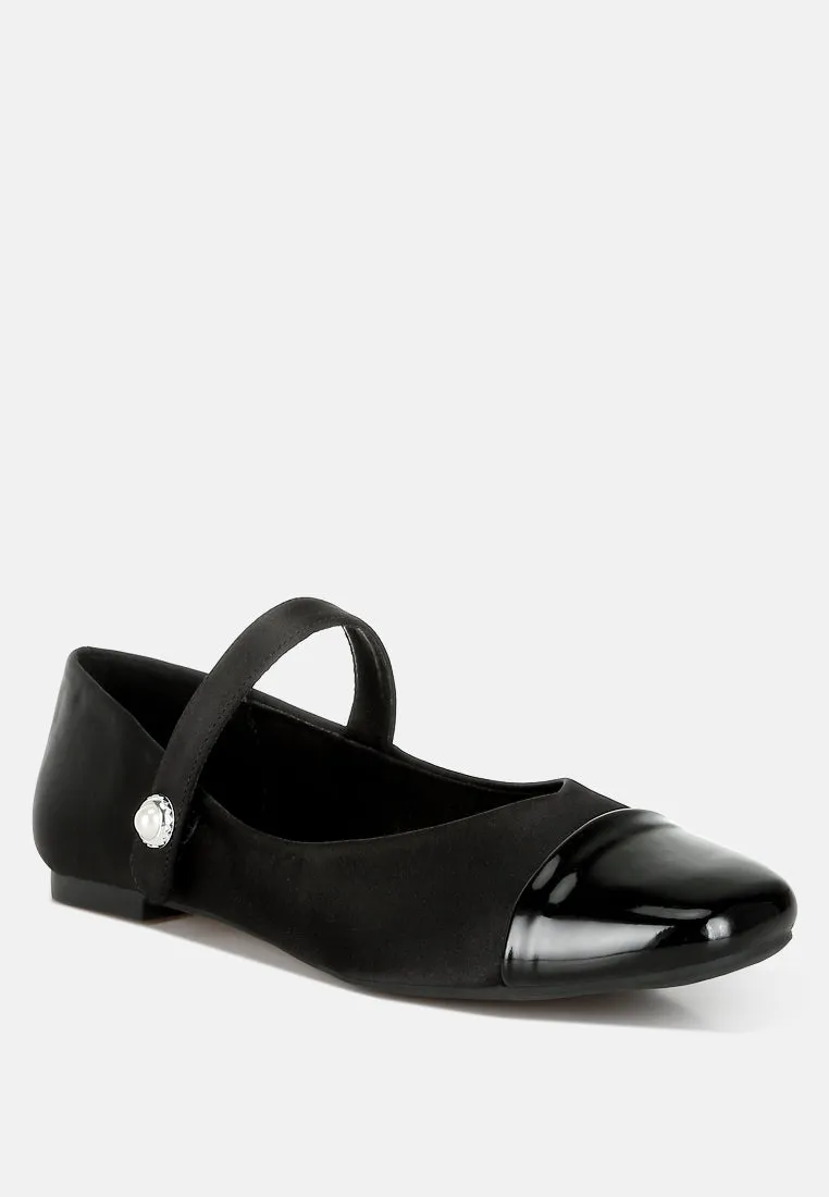 Patent Toe Cap Satin Mary Jane By RAG