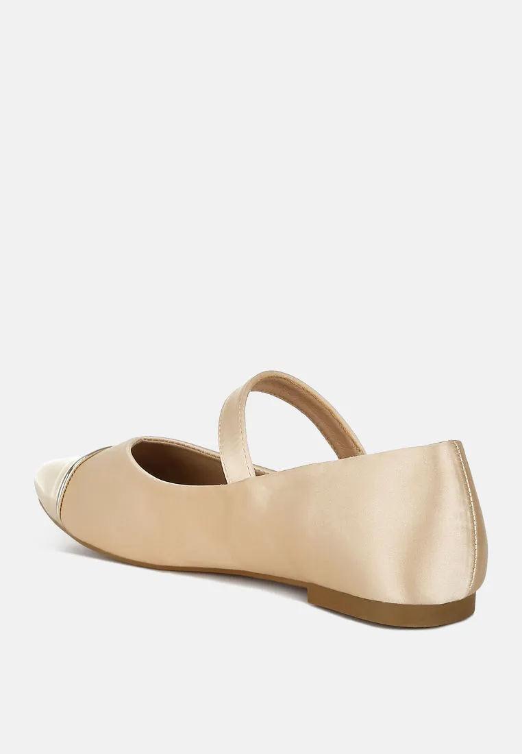Patent Toe Cap Satin Mary Jane By RAG