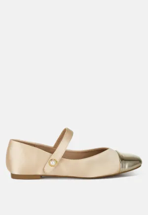 Patent Toe Cap Satin Mary Jane By RAG