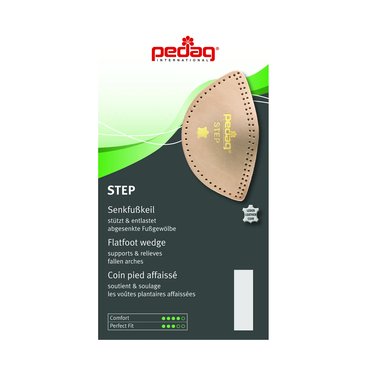 Pedag Step Leather Arch Support for shoes/boots