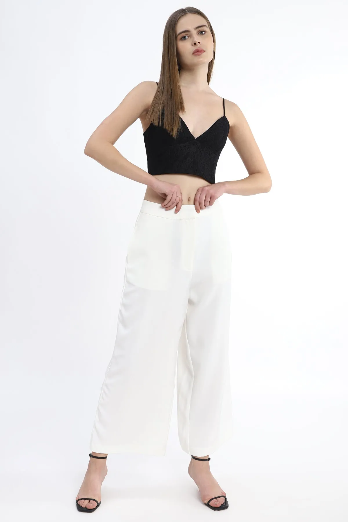 Perfect wide leg trouser for formal or casual looks