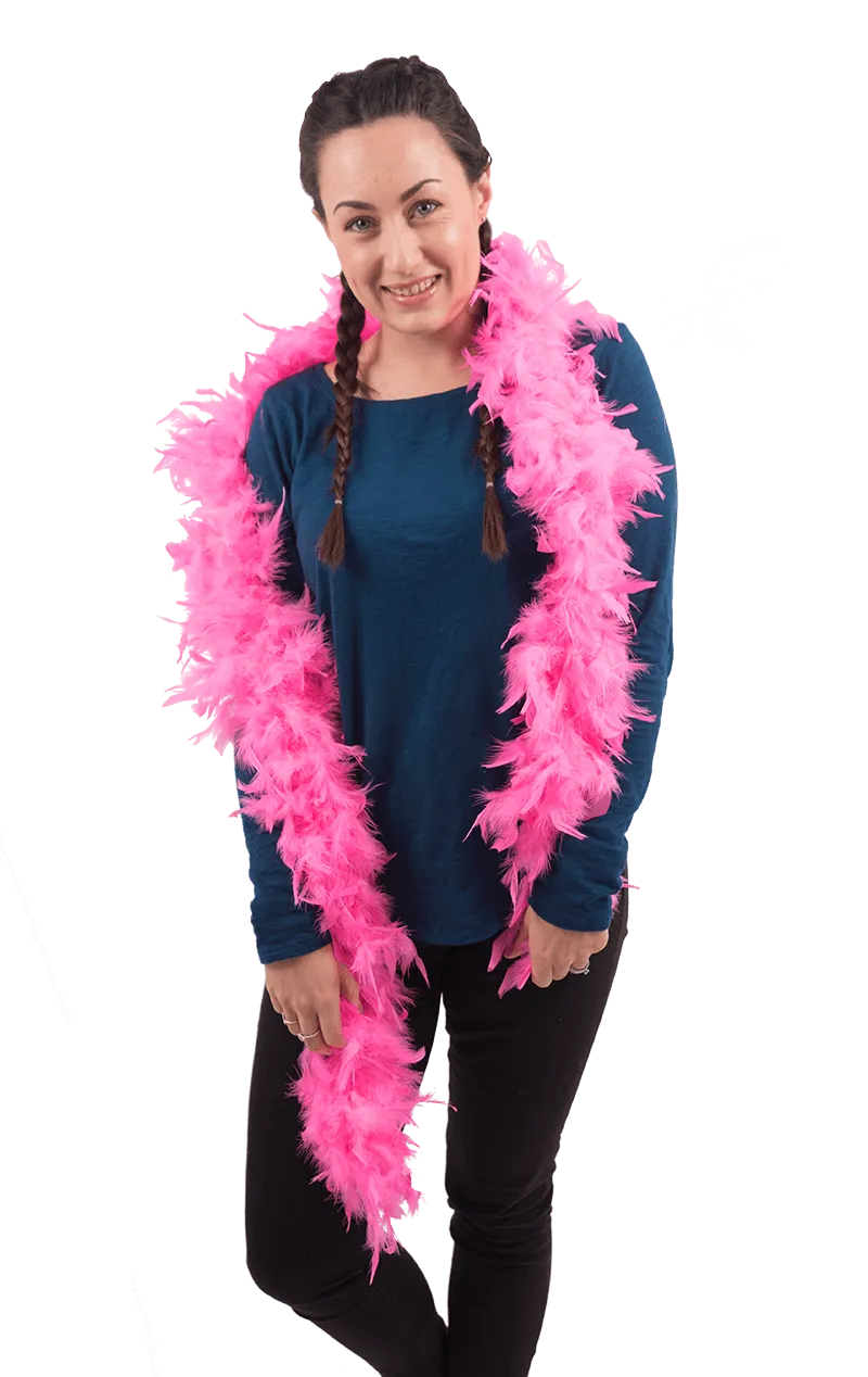 Pink Feather Boa Accessory