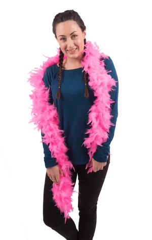Pink Feather Boa Accessory