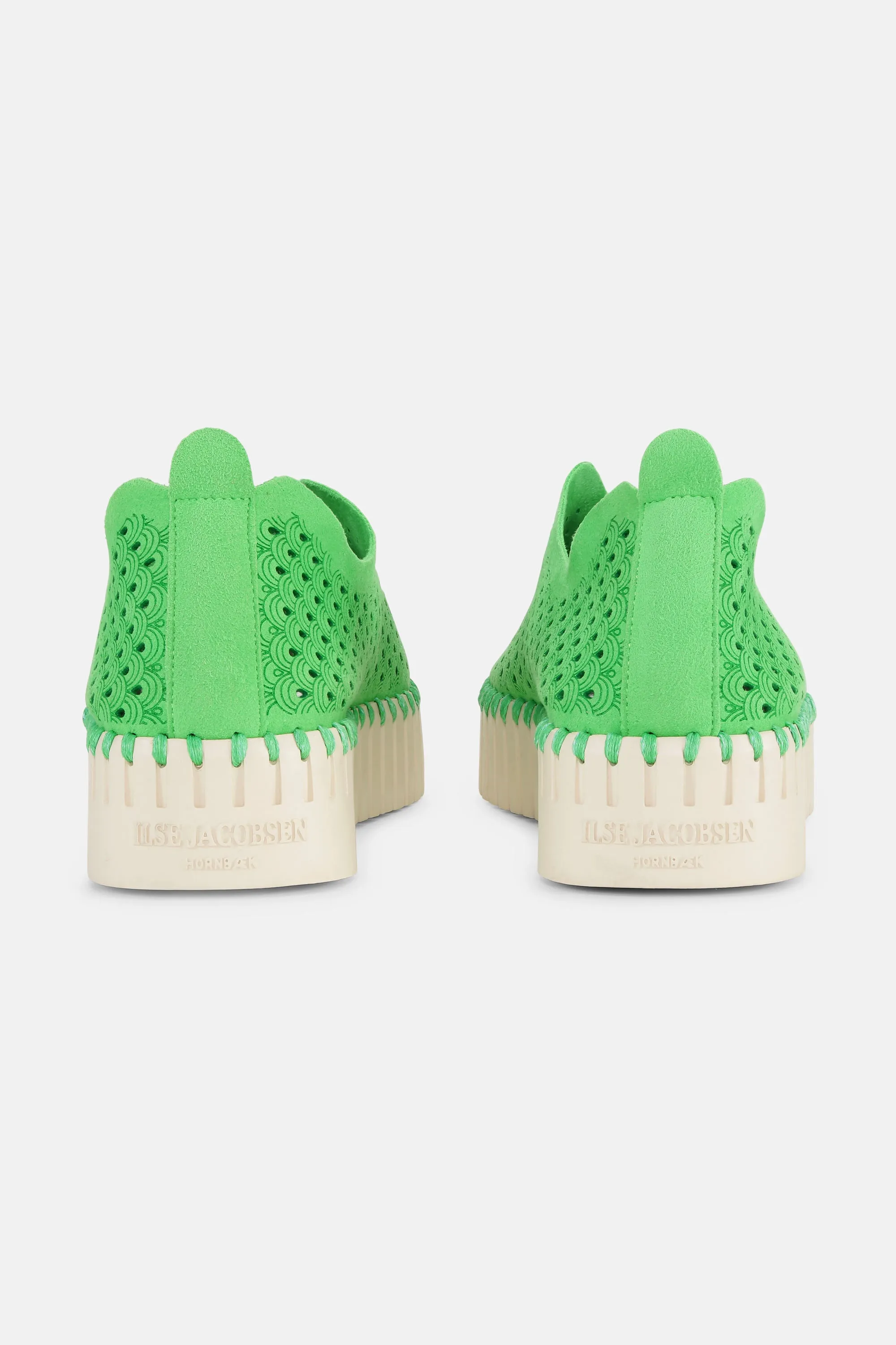 Platform Tulip Skor - Bright Green